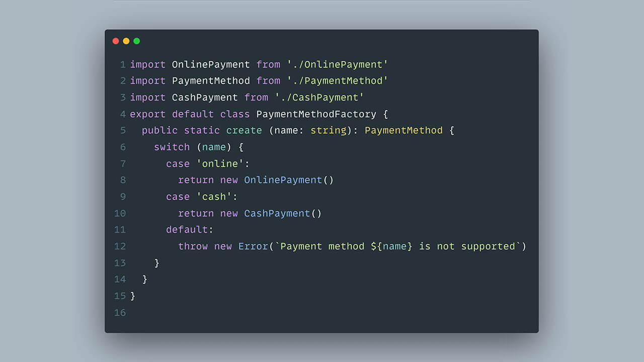 دمو دوره الگوهای طراحی حرفه ای - TypeScript